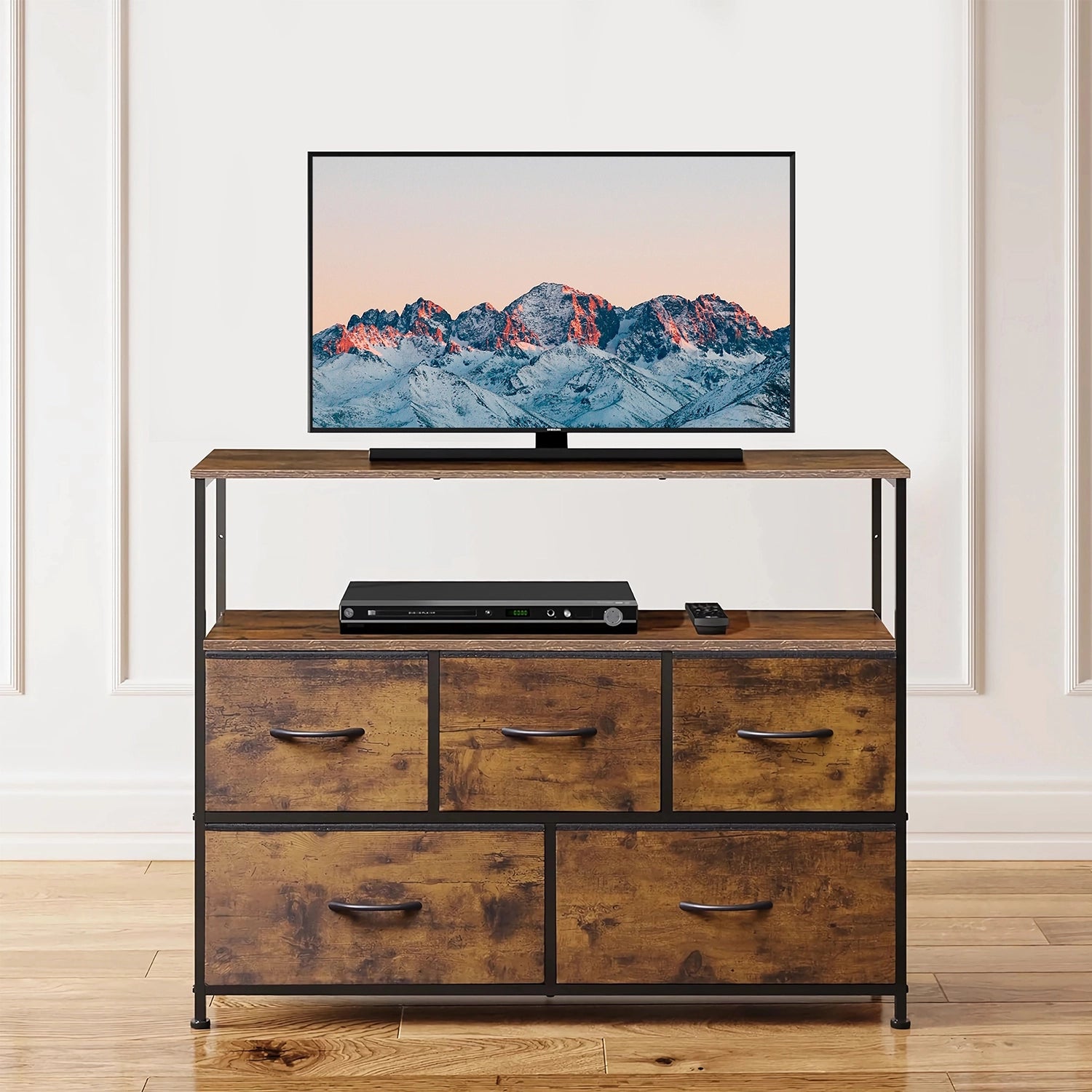 ANTSUN Fabric Dresser with 5 Drawers