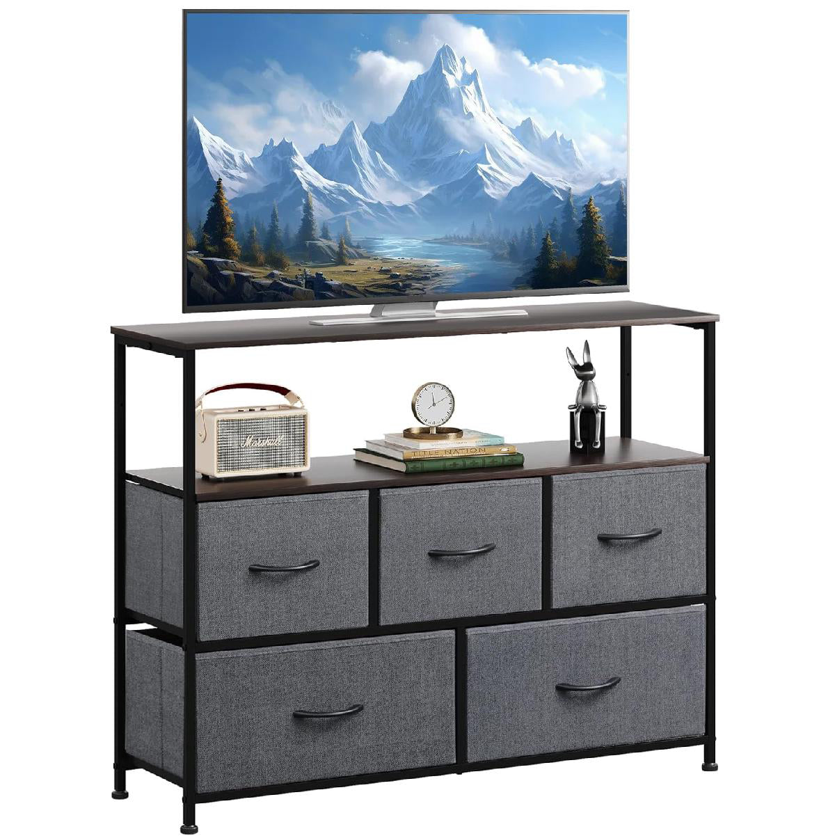 ANTSUN TV Stand with Drawer for 45 Inch TV