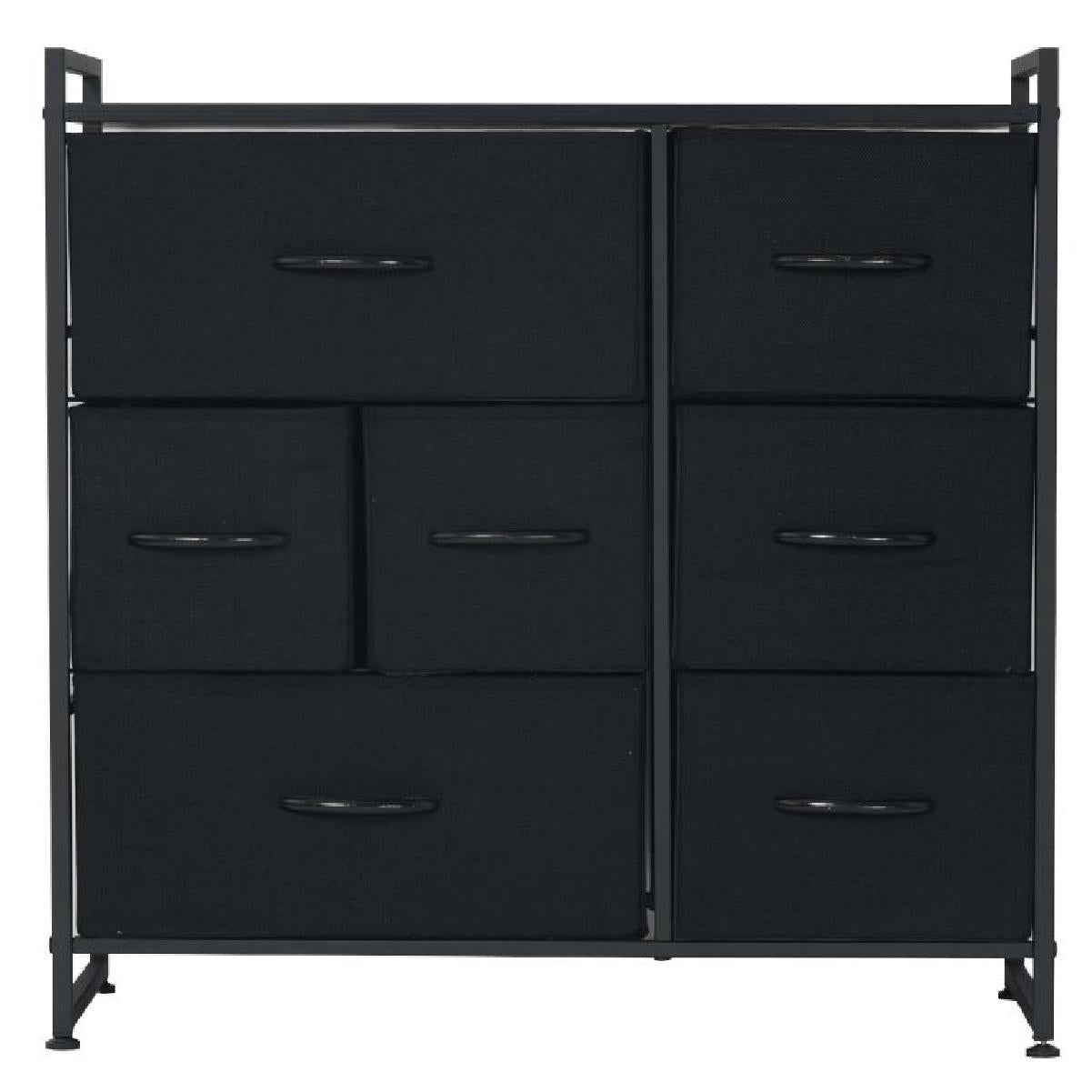 ANTSUN Fabric Drawer Dresser with 7 Wide Chest of Drawers