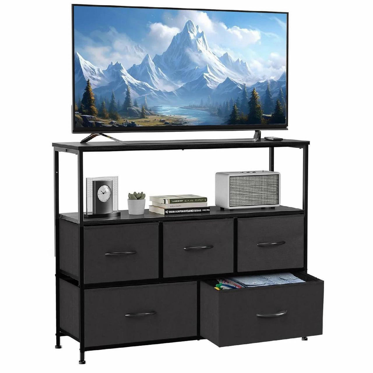 ANTSUN TV Stand with Drawer for 45 Inch TV