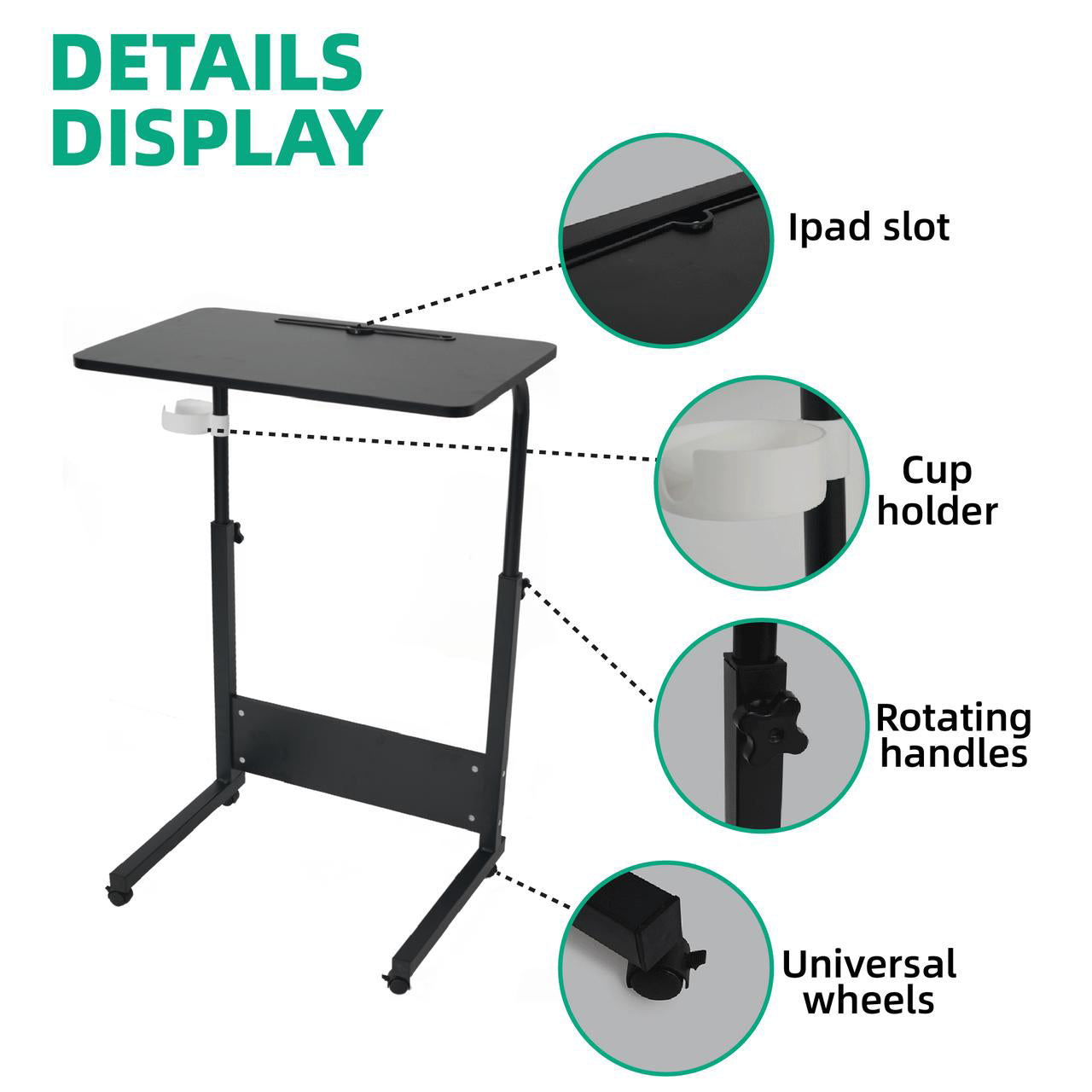 ANTSUN Adjustable Mobile Standing Desk